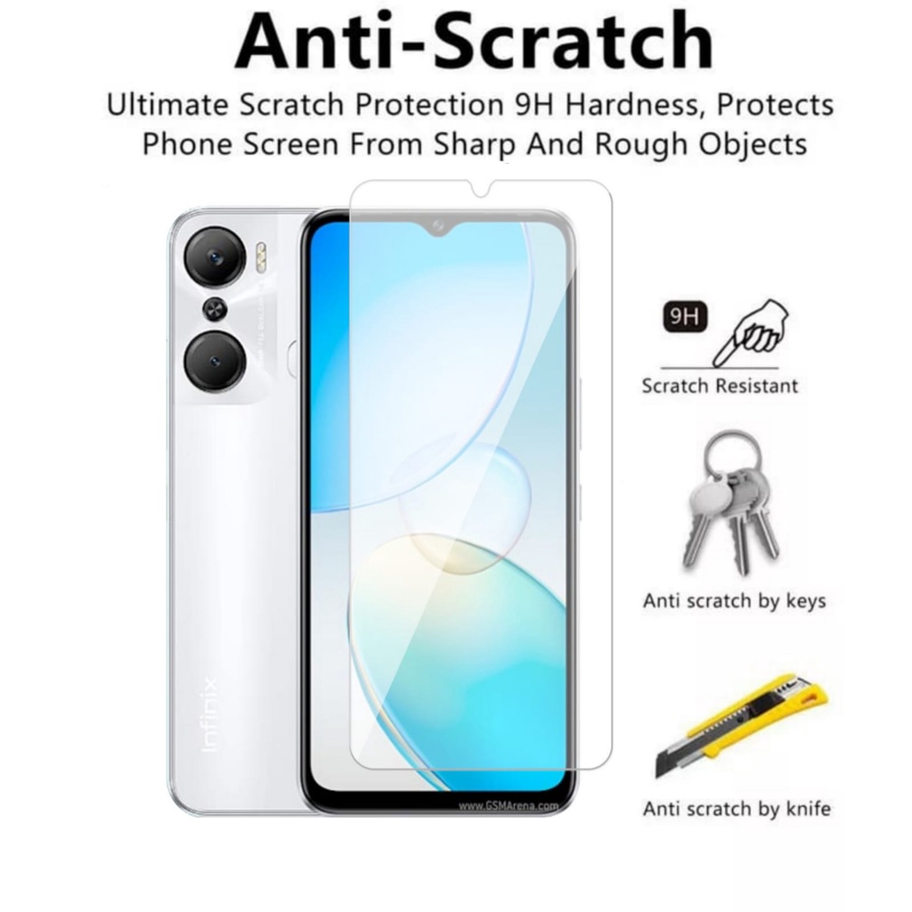 Tempered Glass Infinix Hot 12 Pro NFC Screen Guard Protector Handphone Clear