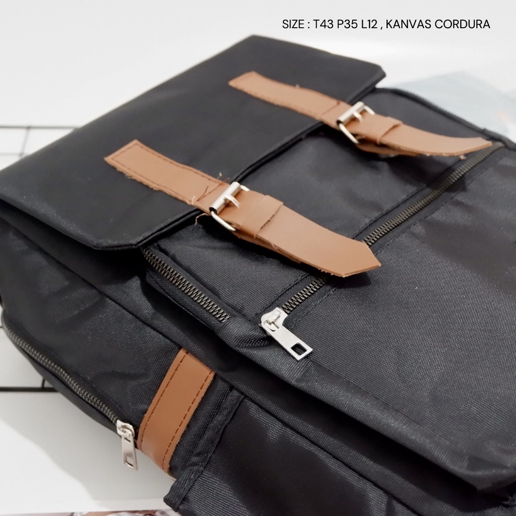 COD - TAS BACKPACK FASHION TRAVELLER RANSEL OUTDOOR PRIA TERBARU HEYNA TAS PUNGGUNG PARASUT SEKOLAH KULIAH NGANTOR