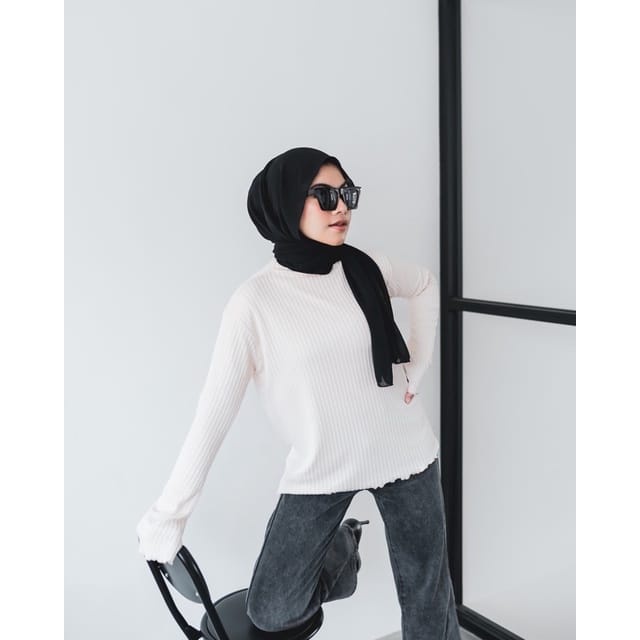 BEFAST - ZEC OOTD Atasan Kaos AMAY / Yunaki top RIB PREMIUM XL / Atasan Lengan Panjang / Kaos Polos / Baju Kekinian 2022 / Kaos Wanita Terbaru / Fashion Wanita Remaja