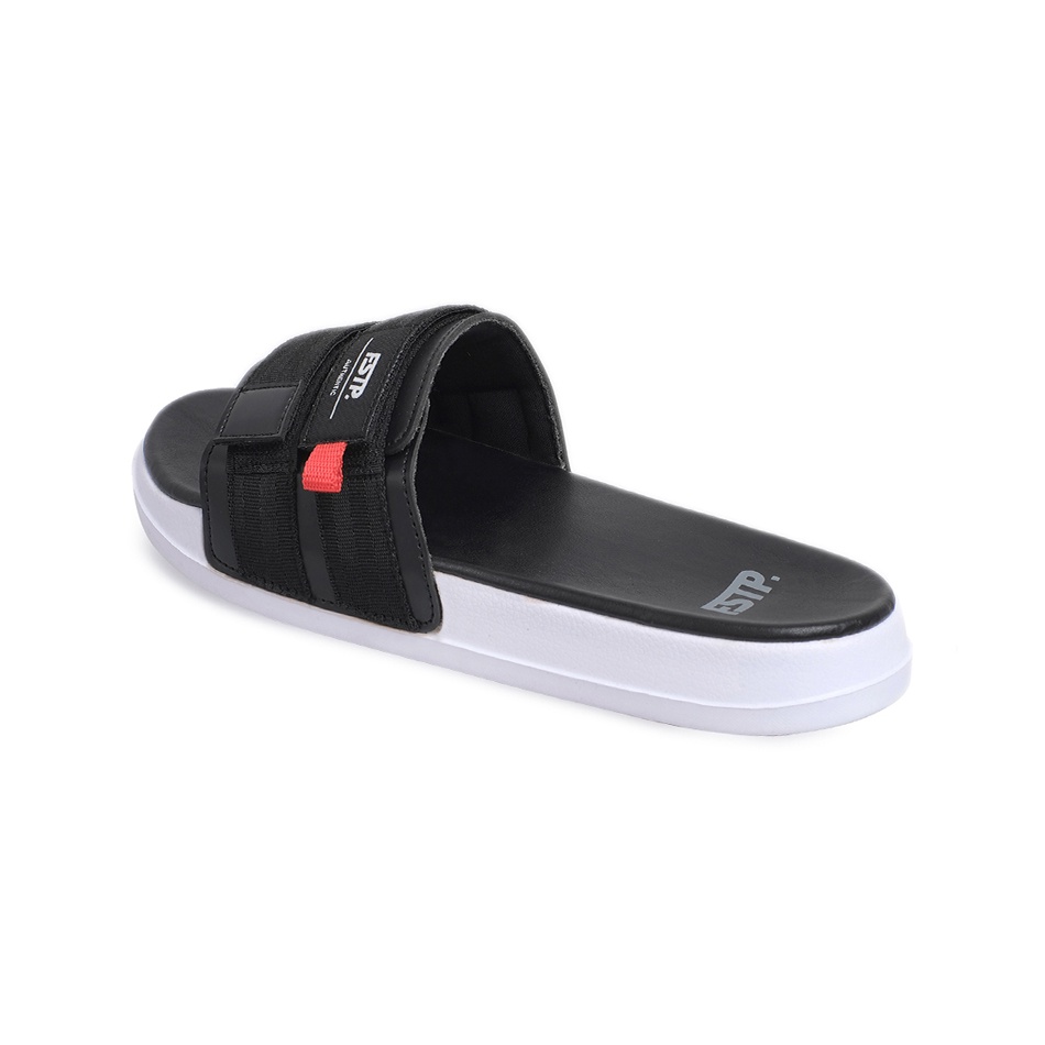 STEREO BLACK WHITE ORIGINAL x FOOTSTEP Sandal Casual Hitam Putih Pria Sendal Slide Jalan Santai Harian Slippers Hangout Main Kondangan Lebaran Slop Selop Karet Premium Slip On Remaja Dewasa Flip Flop Kerja Formal Sport Men Footwear Keren Terbaru Kekinian