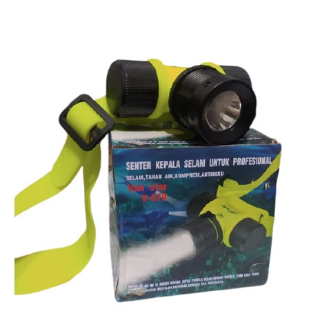 senter kepala selam alumunium nyelam / headlamp diving