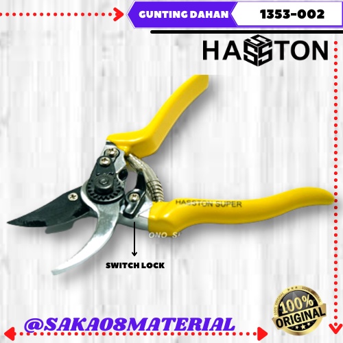 Grosir Gunting Dahan Potong Bunga Tipe 1353-002 Hasston Original / Gunting Bunga / Gunting Stek / Gu