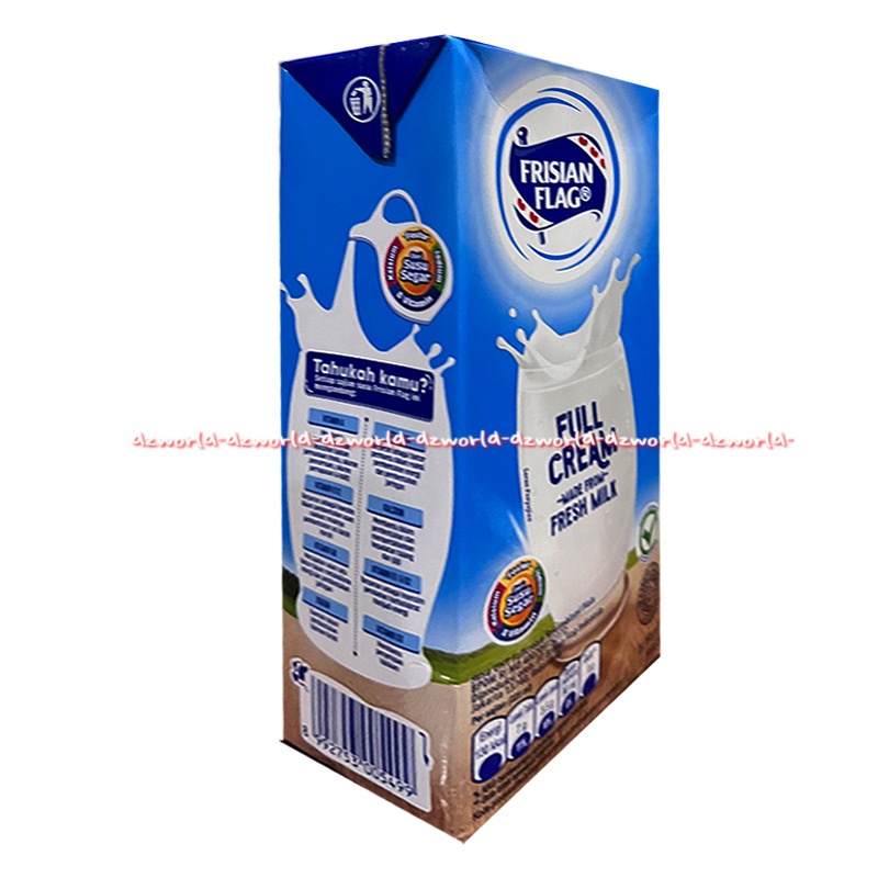 Frisian Flag Full Cream Made From Fresh Milk 946ml Susu Bendera UHT Siap Minum Siap Saja Susu Cair FF Frisianflag Putih