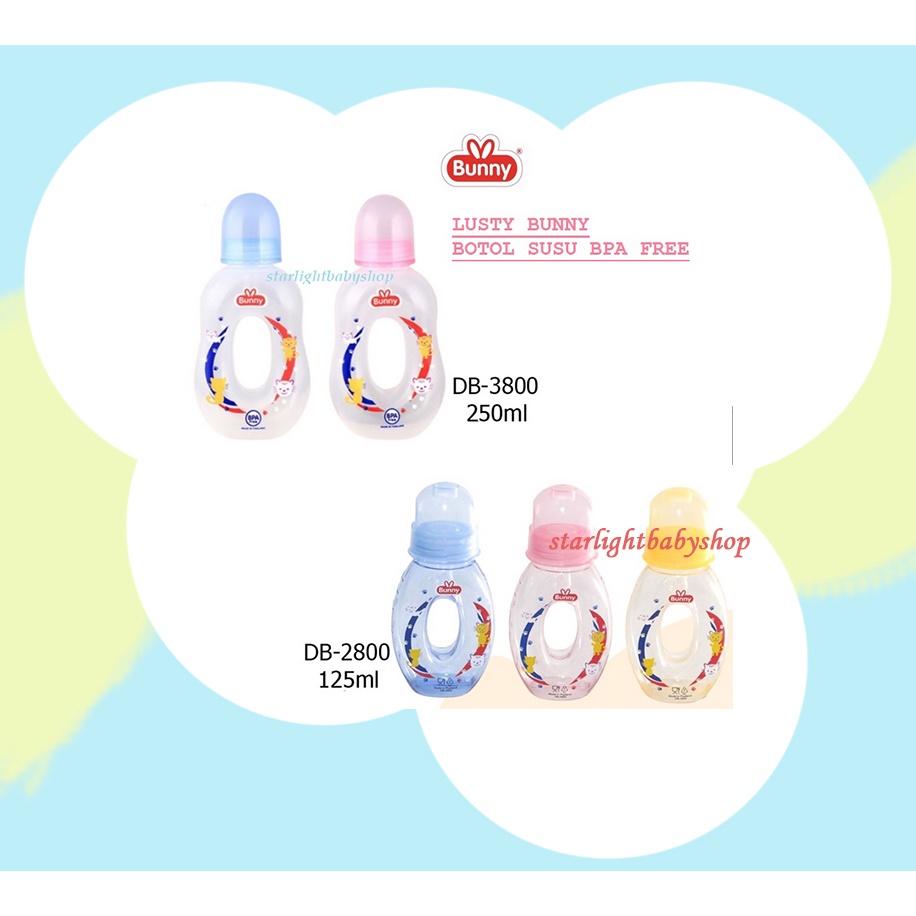 LUSTY BUNNY BOTOL SUSU BPA FREE BENTUK DONAT DB2800 ATAU DB3800