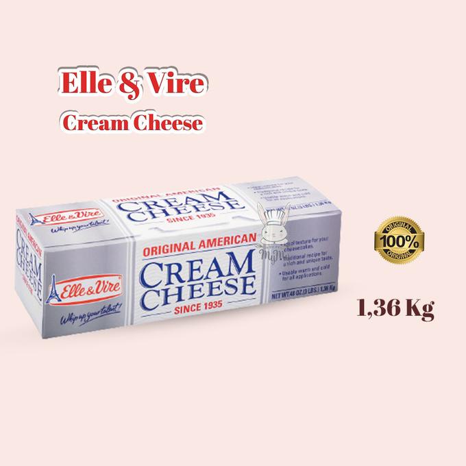 

(BISA COD) Elle et Vire Cream Cheese 1,36 Kg 3Lbs MURAH Kode 1316