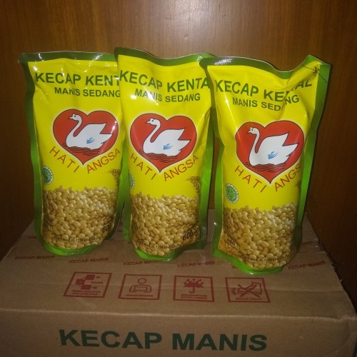 

Kecap Kental Manis Sedang Cap Hati Angsa 600 ML