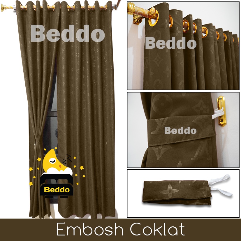 GT200 - GORDEN JENDELA 10 RING FREE TALI EMBOSH DAN AESTHETIC