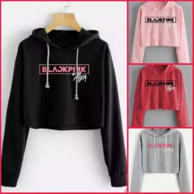 sweater hoodie crop BLACKPINK lc