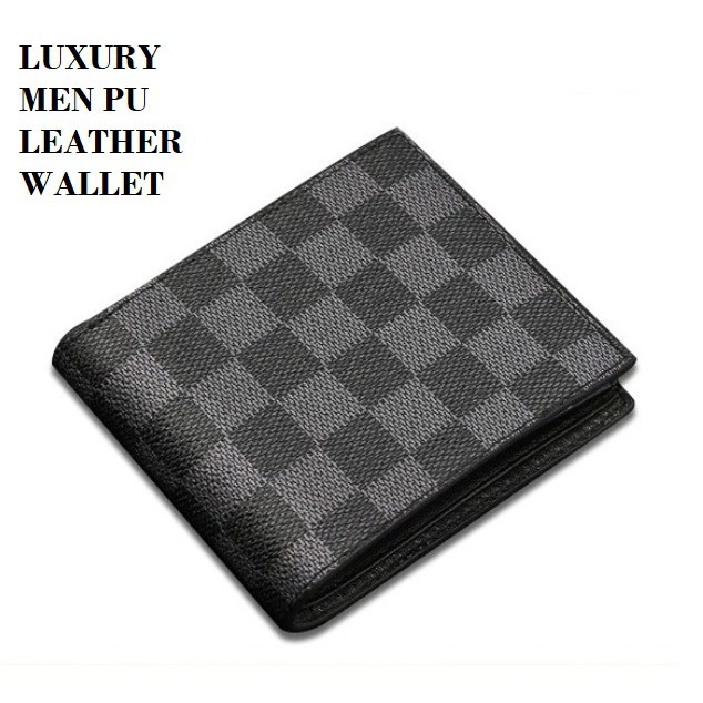 Dompet Pendek Pria Luxury Male PU Leather Men Wallet / DOMPET KULIT ORIGINAL