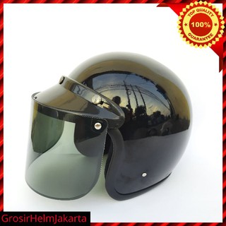 Helm Bogo Retro Dewasa SNI kaca Datar Terbaru | Shopee ...