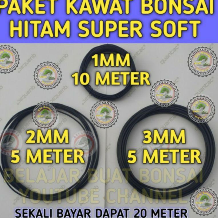 

[KODE Q9AU0] KAWAT BONSAI HITAM PAKET 1MM10M 2MM5M 3MM5M