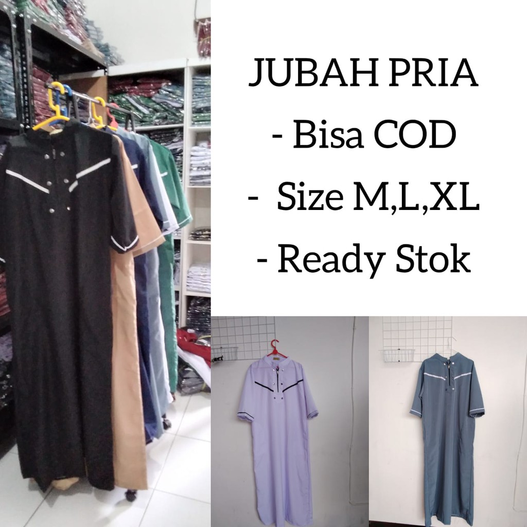 JUBAH GAMIS PRIA TERBARU / JUBAH MUSLIM ARAB / JUBAH LENGAN PENDEK PRIA AL - HARBI