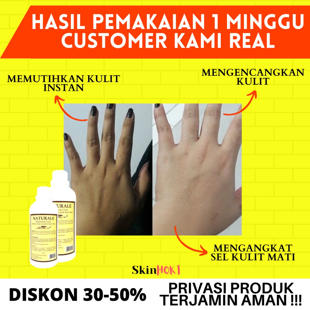 BLEACHING PEMUTIH BADAN PERMANEN BLEACHING NATURALE CREAM 500ML PEMUTIH KULIT BPOM ORIGINAL