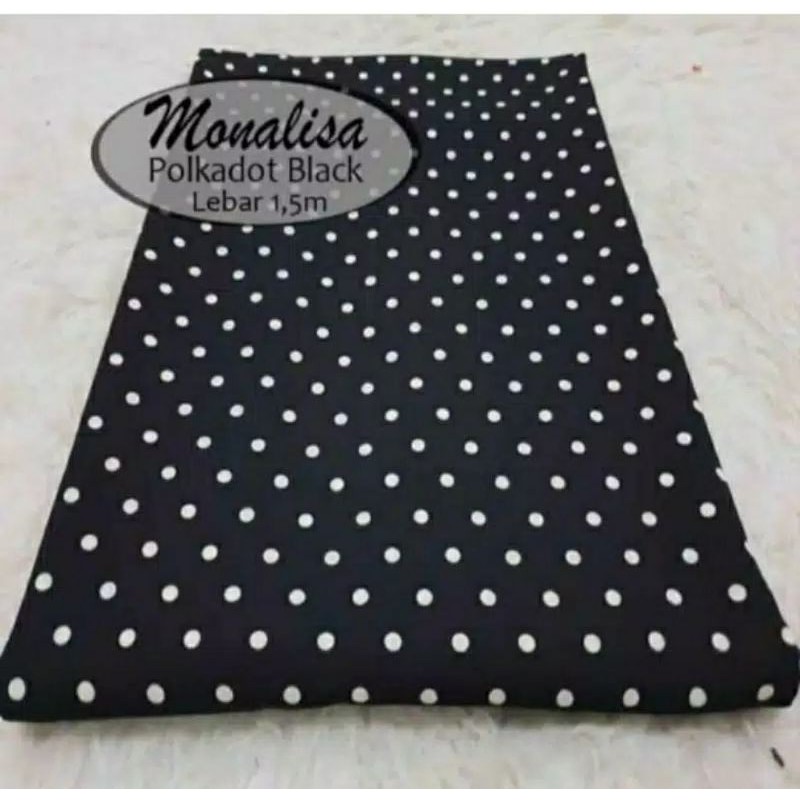 Kain Wolfis Monalisa &amp; Shakila Polkadot harga (per 0.5m)