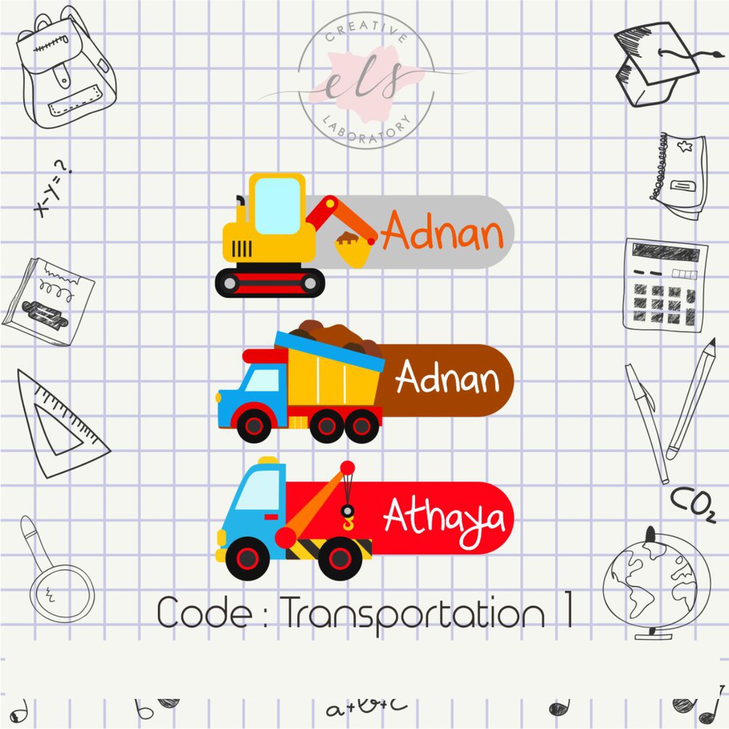 

Stiker Nama Custom Waterproof – Bisa Pilih Desain & Nama