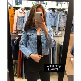  Jaket  Levis  Wanita Biru Pudar Bioblizt Biru Dongker Coklat  