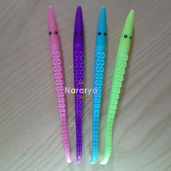 

2x Gel Pen Gurita / Gel Pen Karakter / Gel Pen Lucu / Pulpen Lucu / Alat Tulis Sekolah