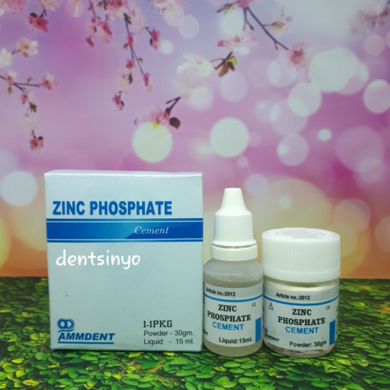 

ZINC PHOSPHATE CEMENT FOSFAT BASE DENTAL ATAU DENTAL ELITE CEMENT