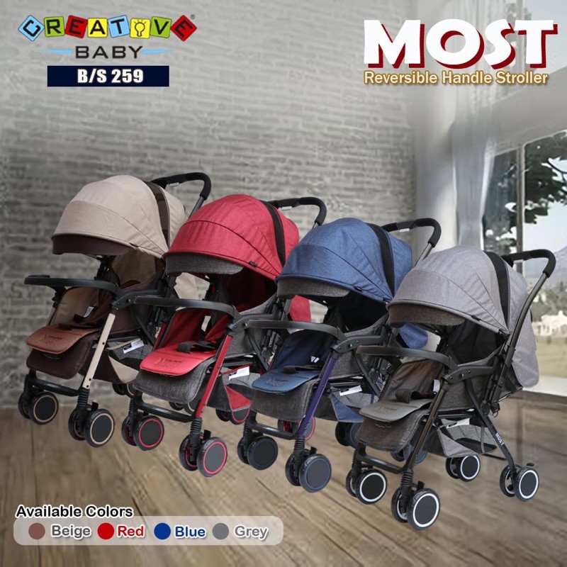 Makassar - Stroller Creative Baby Most 259 / Stroller Creative Most / Kereta Dorong Bayi Creative