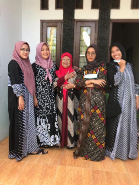 Batik Couple Jumbo Ld 110 Ld 120 Maura Sania Ruffle Ori Ndoro Jowi Dnt Size M L Xl All Size