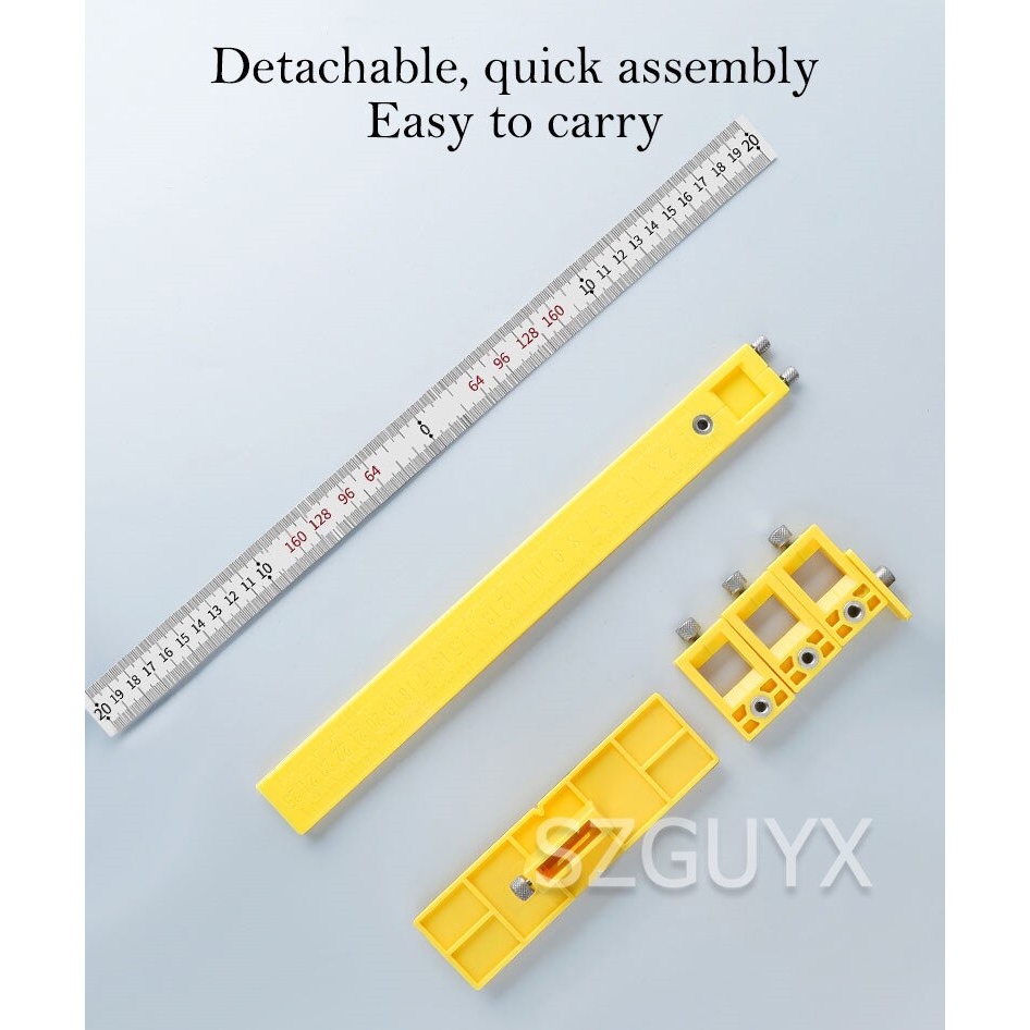 Alloet Penggaris Alat Ukur Bor Woodworking Drilling Aid Tool
