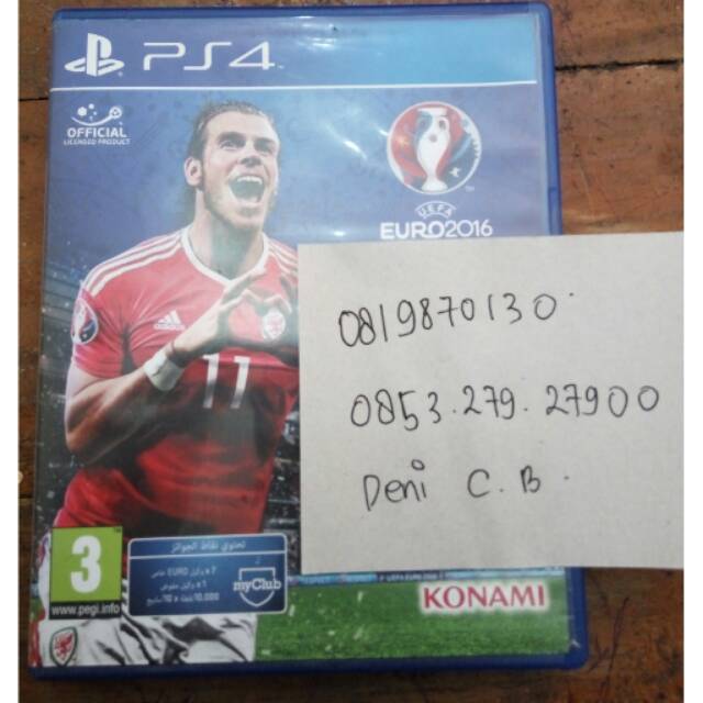PS4 PES 2016 edisi EURO 2016 Pro Evolution Soccer