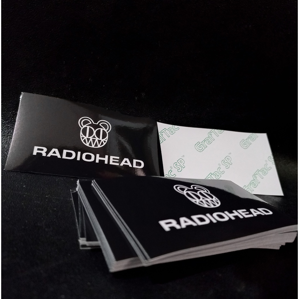 STIKER GRAFTAC - Radio Head - STIKER AESTHETIC LAPTOP, AKSESORIS HP, ANTI AIR, MOTIF,HELM