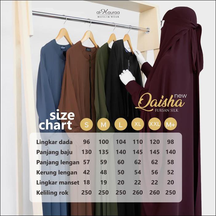 Qaisha Gamis Set Bergo By Al Hauraa
