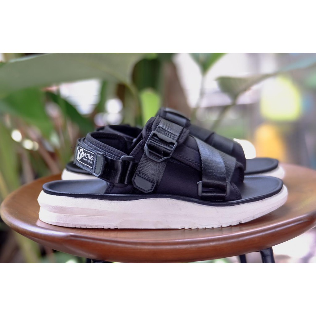 sandal kasual pria volkerfootwear artikel nikanio blackwhite