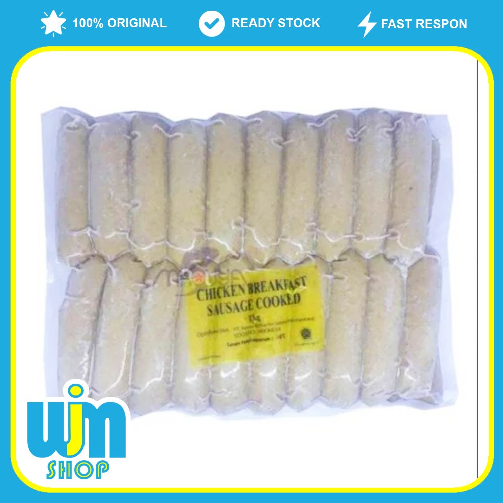 Sosis Kansas Chicken Breakfast Cooked 1kg 40pcs - WJM Shop