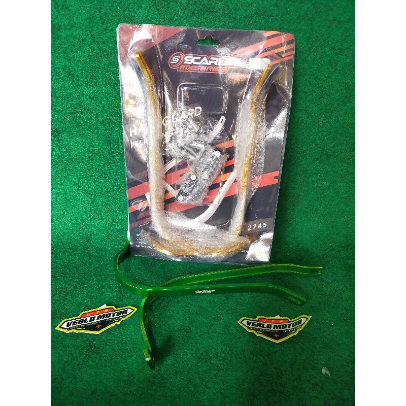 HANDGUARD TULANG SCARLET GREEN DAN GOLD