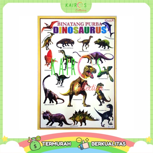 Poster Anak Edukasi Belajar Dinosaurus