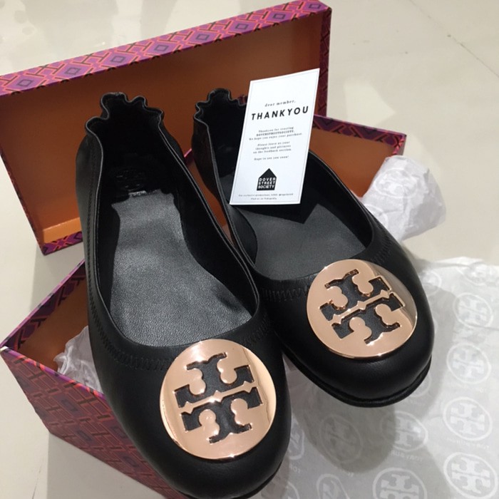 Tory Burch - Minnie Travel Ballet Flats / New Reva (100% ORIGINAL FO)