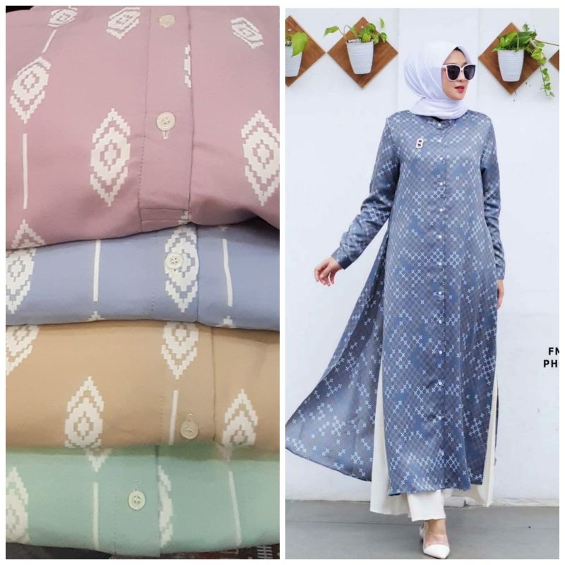 Hasna Dress(Gamis Katun)  Ori By FM