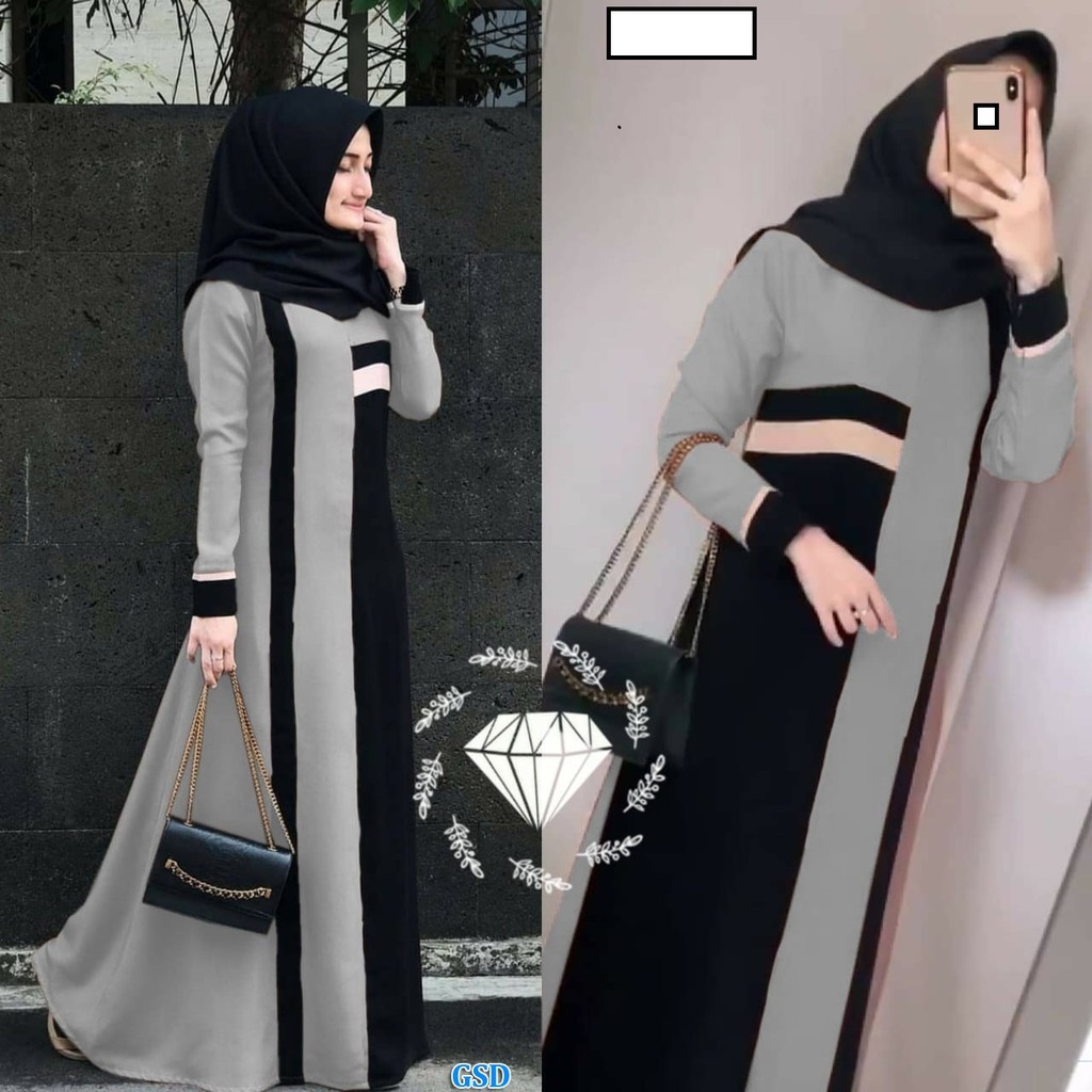 MAXI WANITA 001/ Gamis Wanita Muslim/Maxi Muslimah / Baju Muslim Wanita Hijab