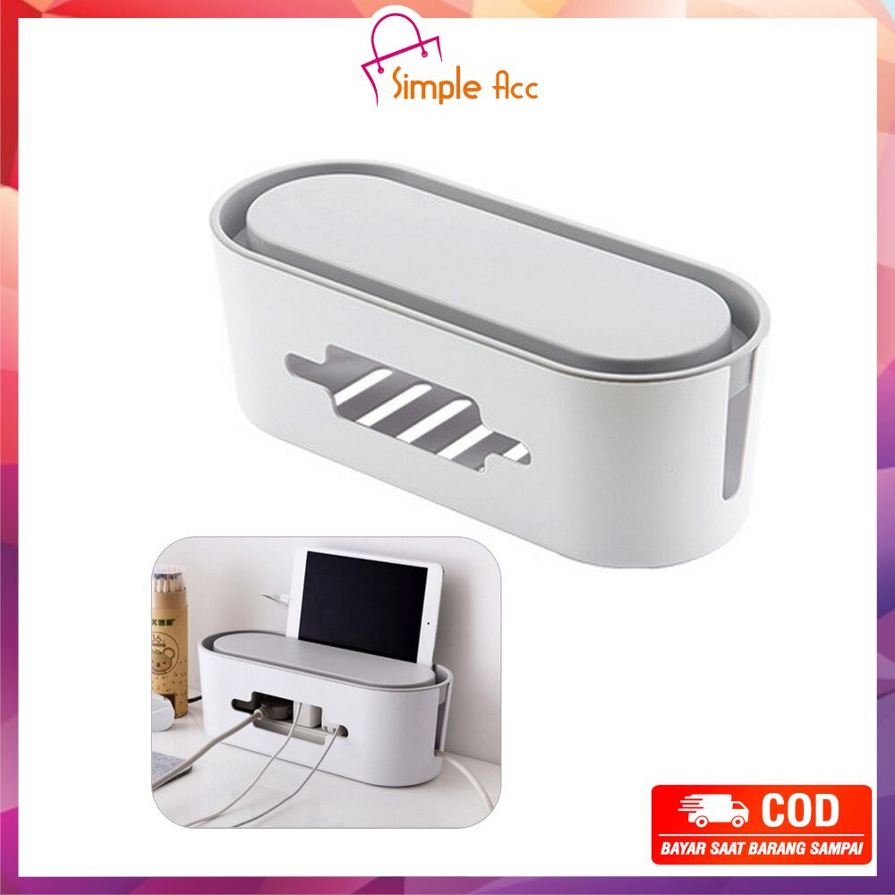 ~COD~DO-C107 Kotak Organizer Kabel Rumah Box Plastik Pengaman Stop Kontak Cable Management Box Murah