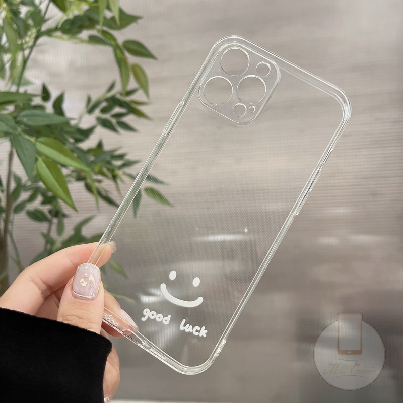 Samsung A32 A50S A22 A52 A72 A21S A12 A50 A51 A71 A20S A30S A31 A10S A11 M22 M32 F22  M11 M12 Good Luck Smiley Clear Soft Case-7