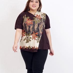 Jual NEW ARRIVAL !!! 12.12 BLOUSE BATIK BIG SIZE WANITA LD 120cm JUMBO ...