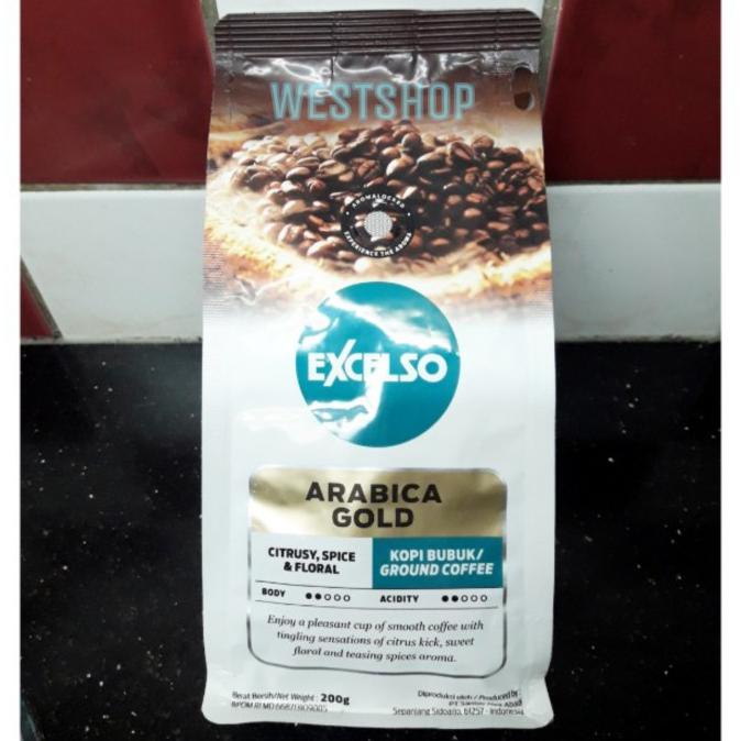 

Promo Bulan Ini Kopi Bubuk Excelso Java Arabica & Arabica Gold 200Gr Untuk 25 Cangkir - Arabica Gold