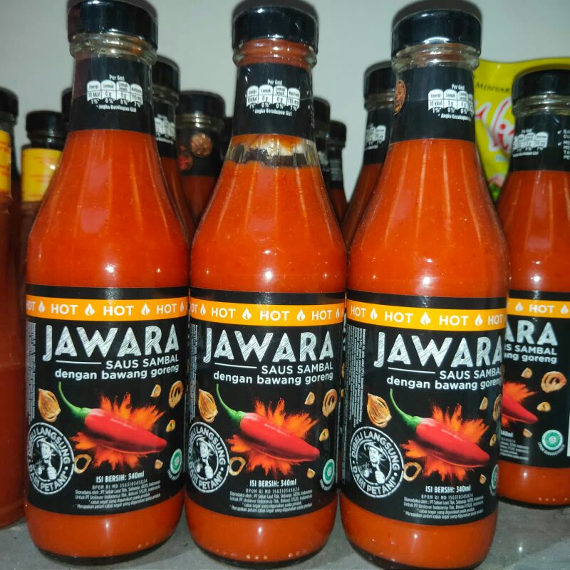 JAWARA SAUS SAMBAL HOT BOTOL 340ML