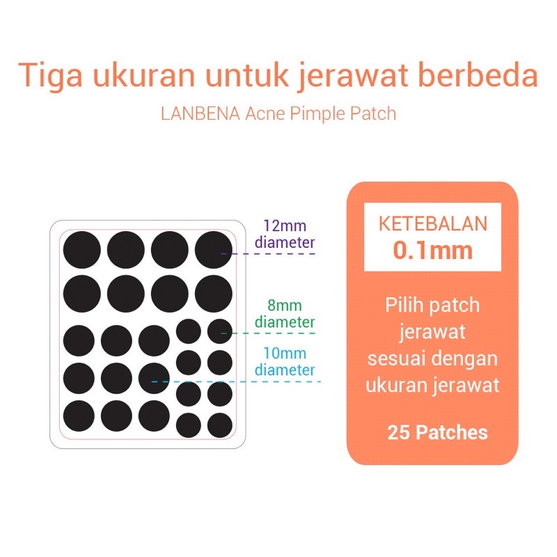 LANBENA Acne Pimple Patch Obat Jerawat Masker Jerawat Penghilang Jerawat Stickers Invisble Stiker Perawatan jerawat Oil Control Anti Jerawat Perawatan kulit