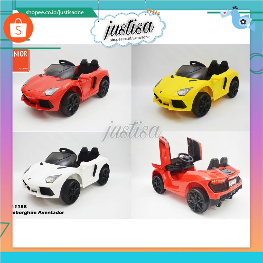 Promo  !! Mainan Anak Mobil sport  - ME1188 Lamborgini Aventador / Mainan Mobil Aki Anak / Mobil Remote