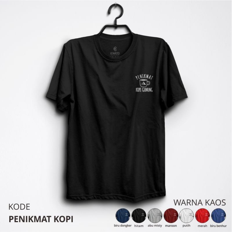 kaos Penikmat Kopi Gunung