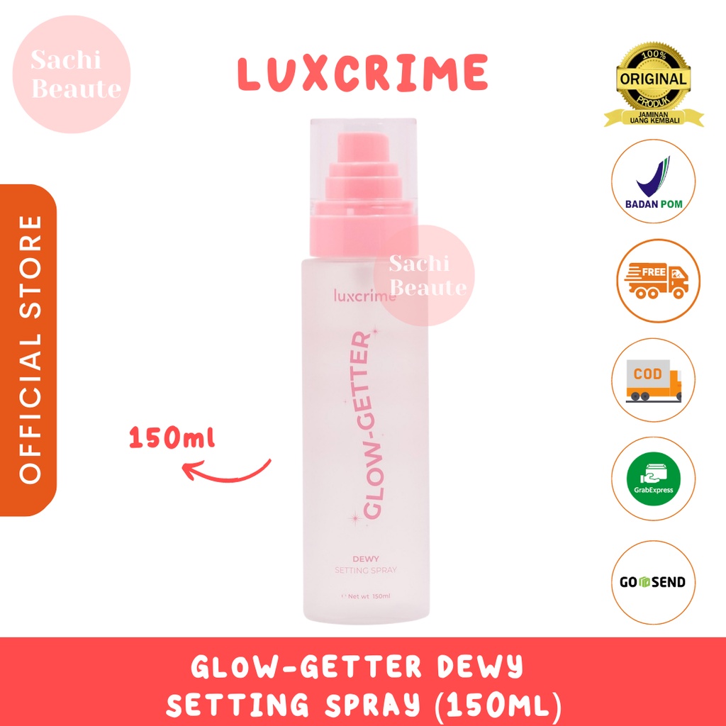 Luxcrime Glow-Getter Dewy Ulti-Matte Oil Control GlowGetter Glow Getter UltiMatte Setting Spray Luxrime