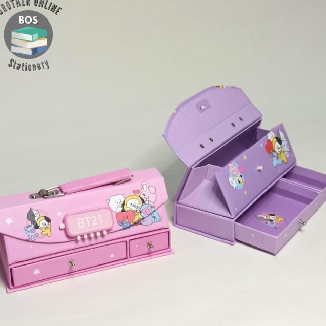 

Bos Kotak Pensil Karton+Kode Kunci/Tempat Pensil/Pencil Case Code/Pin