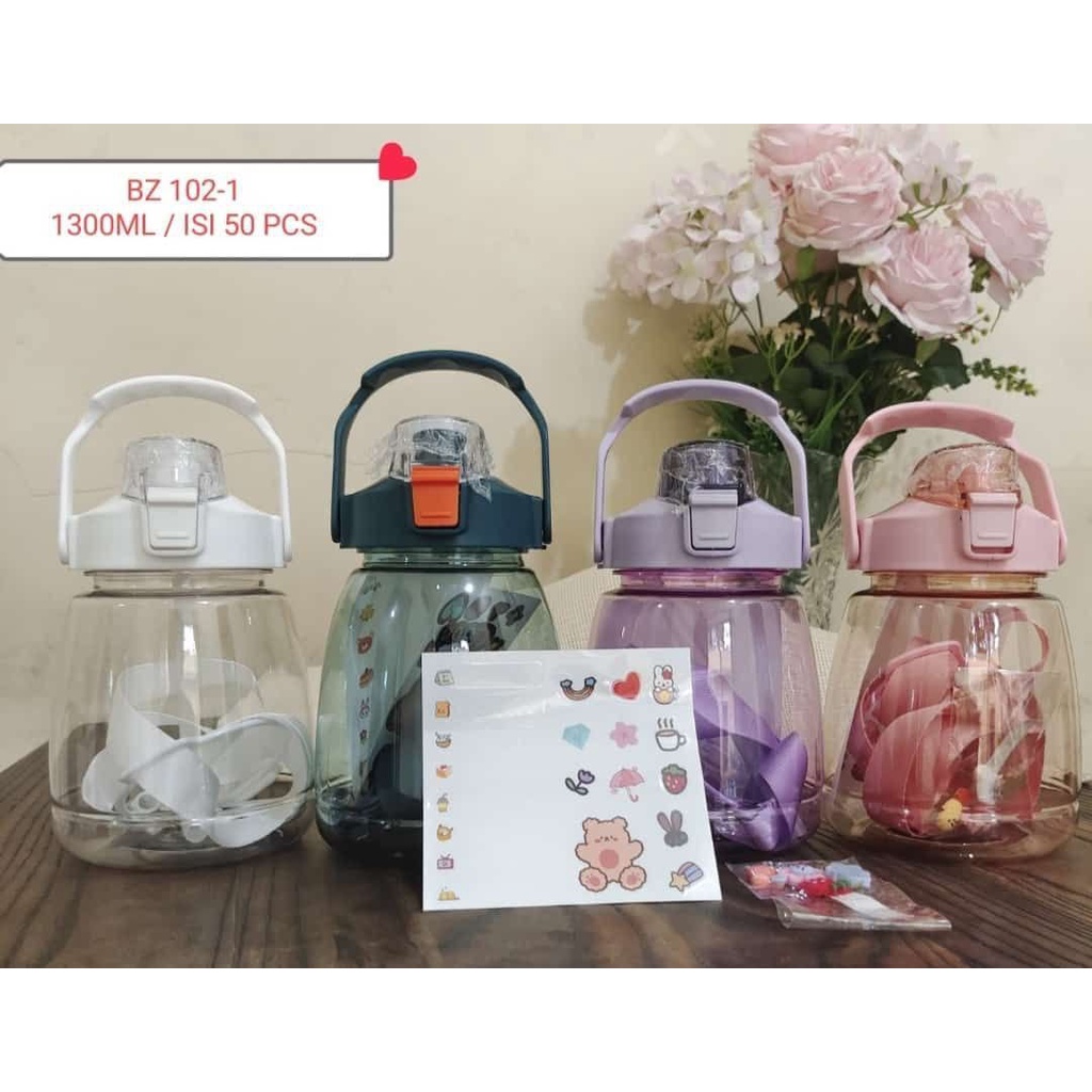 BOTOL MINUM 1,3 L | BOTOL MINUM GEMOI 1,3 L | BOTOL MINUM ANAK LUCU |