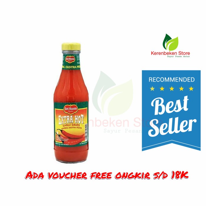 

delmonte chili sauce extra hot 340ml