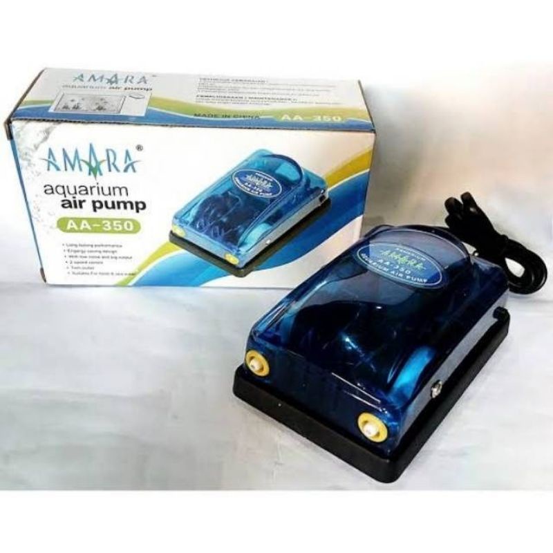 Aerator 2 lubang Amara Recent Transparan Untuk Aquarium Aquascape