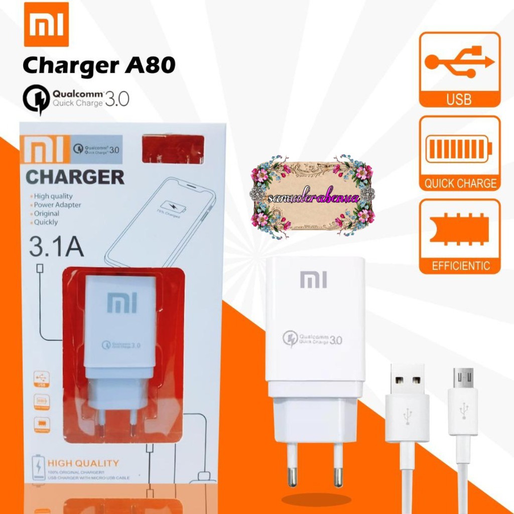 BM048 A80 Cashan Cashan XIAOMI 3Amper QUALCOM micro fast Charging Anti meledak REDMI 3 4X 5A 6A 7A SB1876