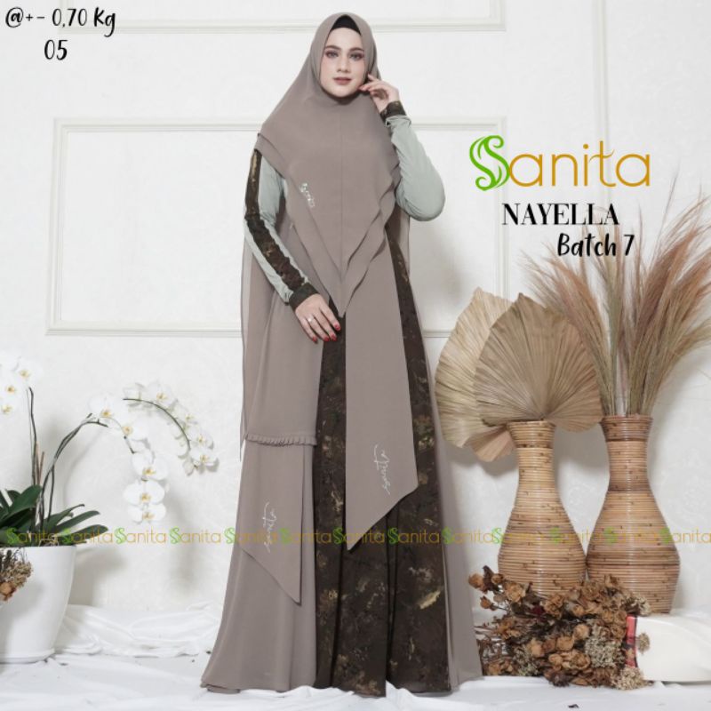 READY SIAP KIRIM HANYA ARMY  Nayella syari batch 7 by Sanita Hijab
